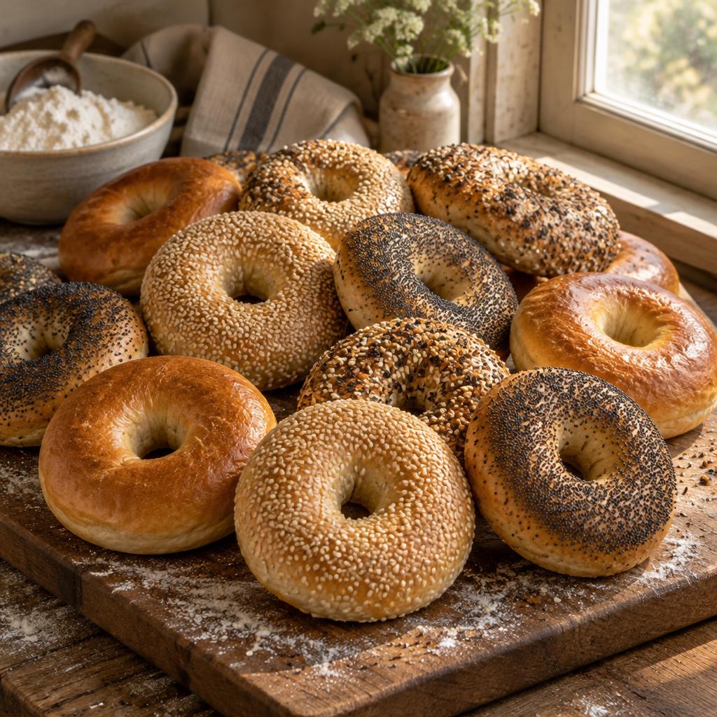 Sourdough Bagels